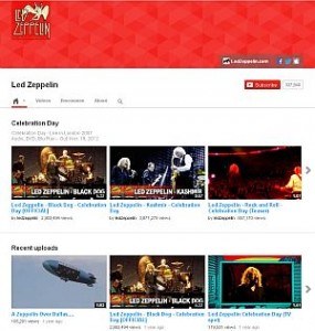 led zeppelin YouTube channel