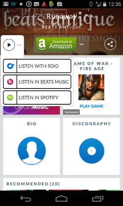 Shazam listen freee options 250w