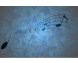 blue music canvas