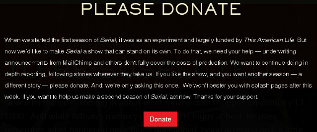 serial please donate