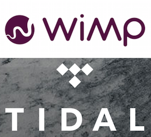 WiMP and Tidal logos