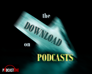 DOWNLOAD ON PODCASTS logo 03 with podcastone 300w