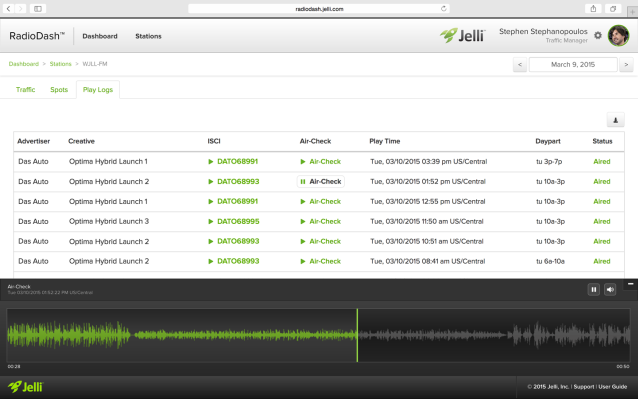 Radio Air Check Software