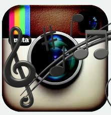instagram logo and music notes