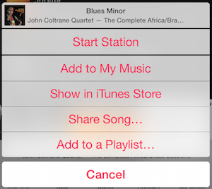 Apple Music buttons