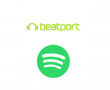 Beatport + Spotify logos canvas