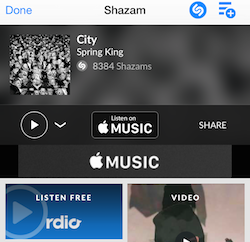 Shazam Apple Music