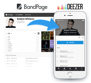 Deezer BandPage