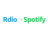 Rdio to Spotify canvas