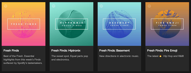 Spotify Fresh Finds
