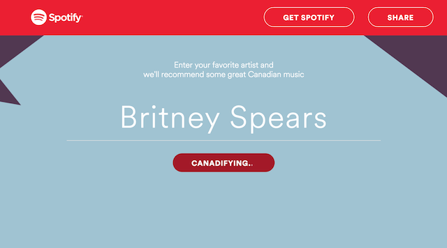 Spotify Canadify