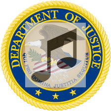 departmentof justice logo and music notes