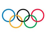 Olympic rings canvas