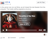 NPR partners with Facebook for new native audio posts